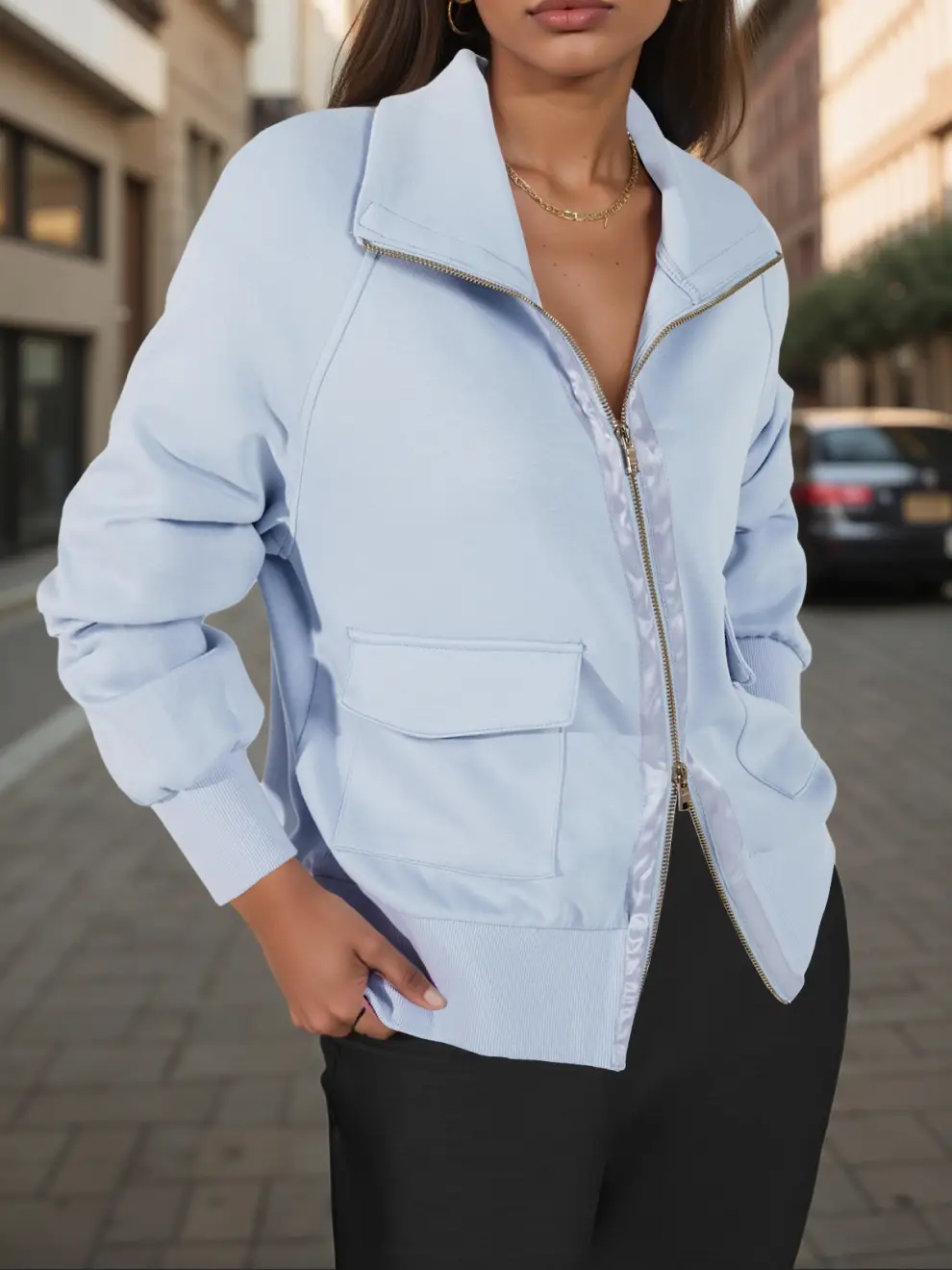 Womens Zip Up Lightweight Jackets